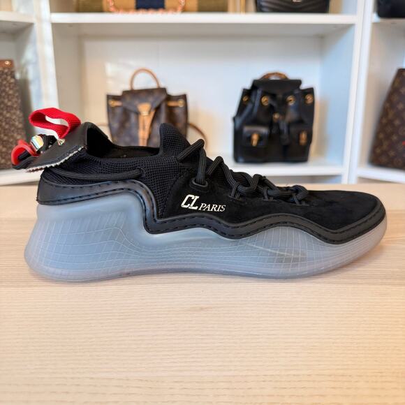 Christian Louboutin Arpoador Black Leather Drawstring Low Top Size 42.5/ Size 9 main image 11